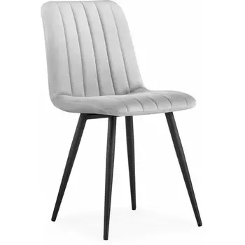 Стул на металлокаркасе Дани Мебрешения (Дани серый велюр velutto 52 / черный) Notta арт.572066