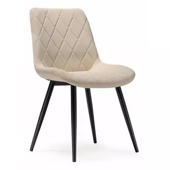 Стул Woodville на металлокаркасе Fox beige / black 15278