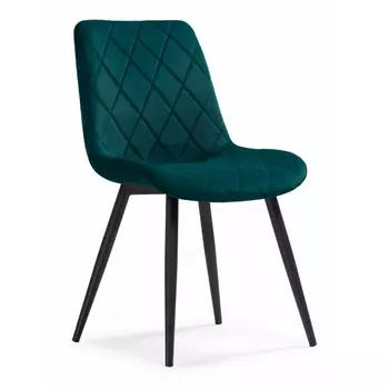 Стул на металлокаркасе fox black / green (Woodville)