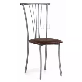 Стул Woodville на металлокаркасе Grigori горький шоколад / светлый мусс 453988