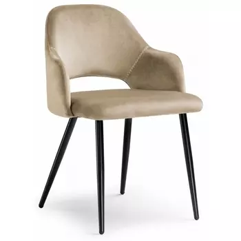 Стул Woodville на металлокаркасе Konor champagne / black 11953