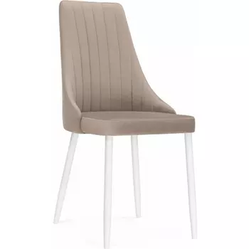 Стул на металлокаркасе Кора (Кора бежевый / белый) Notta арт.517124