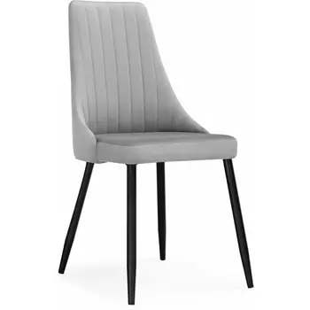 Стул на металлокаркасе Кора (Кора светло-серый / черный) Notta арт.517125