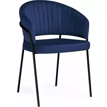 Стул на металлокаркасе Лео (Лео темно-синий / черный) Woodville арт.584283