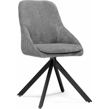 Стул на металлокаркасе Notta Техас крутящийся темно-серый / черный арт.612667