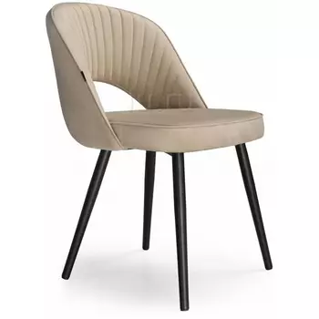 Стул Woodville на металлокаркасе Сандвикен velutto 05 / черный 462399