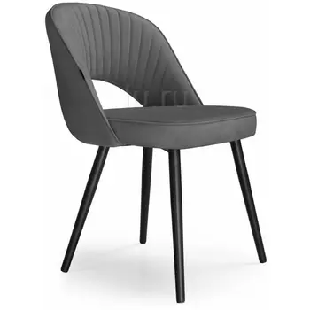 Стул Woodville на металлокаркасе Сандвикен velutto 32 / черный 462137