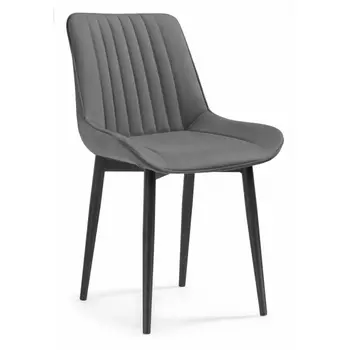 Стул Notta на металлокаркасе Седа К темно-серый / черный 502102
