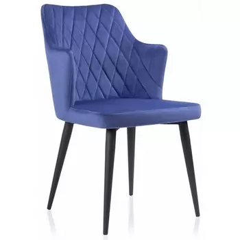 Стул Woodville на металлокаркасе Velen dark blue 15029