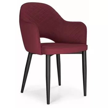 Стул на металлокаркасе Vener wine red / black 15091 (Woodville)