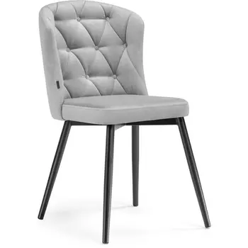 Стул на металлокаркасе Woodville Алиссум velutto 52 / черный