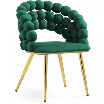 Стул на металлокаркасе Woodville Ball beige / gold