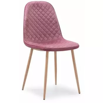 Стул Woodville на металлокаркасе Capri pink / wood 11949