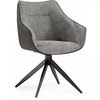 Стул на металлокаркасе Woodville Kansas gray / graphite gray / black арт.15834