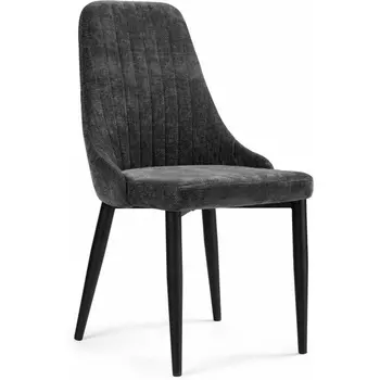 Стул на металлокаркасе Woodville Kora black / dark gray