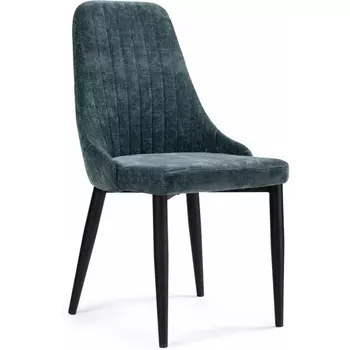 Стул на металлокаркасе Woodville Kora sea wave / black