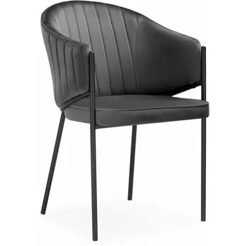 Стул на металлокаркасе Woodville Kortni dark grey / black