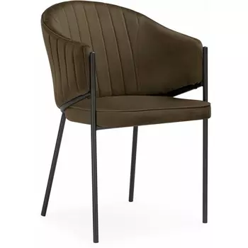 Стул на металлокаркасе Woodville Kortni сappuccino / black