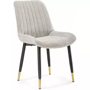 Стул на металлокаркасе Woodville Seda 1 latte / black / gold