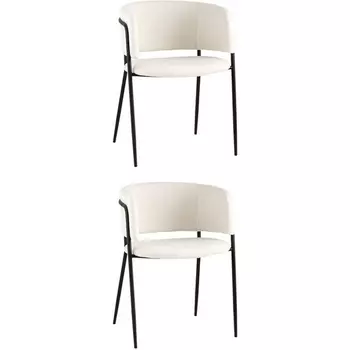 Стул Нэлли ткань букле белый 2 шт. Stool Group (арт.УТ000037195)