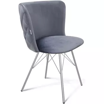 Стул нейтральный серый/хром лак Sheffilton SHT-ST36-3/S37 7225193701