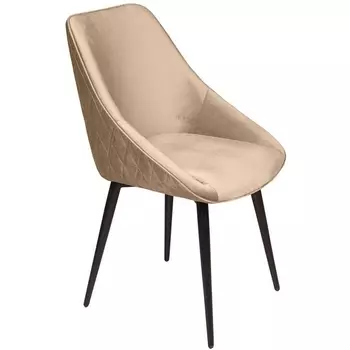 Стул Neo ромб, поворотный на 360 градусов, бархат бежевый 5 /опора конус Top Concept арт.22052