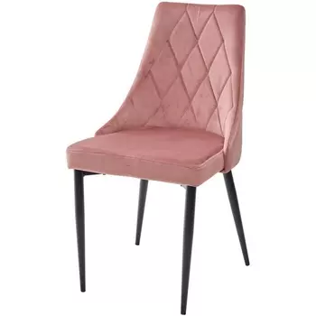 Стул NEPAL BLUVEL-52 PINK/ черный каркас, велюр (M-City)