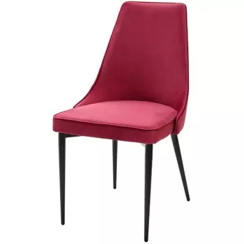 Стул NEPAL-P ВИННЫЙ #16, велюр/ черный каркас (M-City)