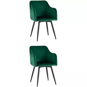 Стул Ника вращающийся велюр изумрудный 2 шт. Stool Group (арт.УТ000036515)