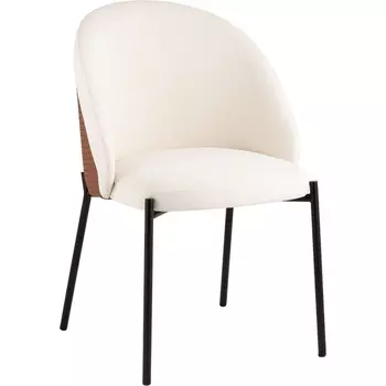 Стул обеденный Adelinde бежевый с коричневой экокожей Stool Group арт.УТ000039297