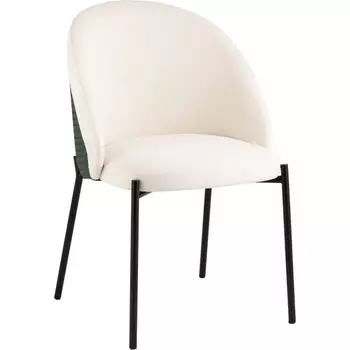 Стул обеденный Adelinde бежевый с зеленой экокожей Stool Group арт.УТ000038521