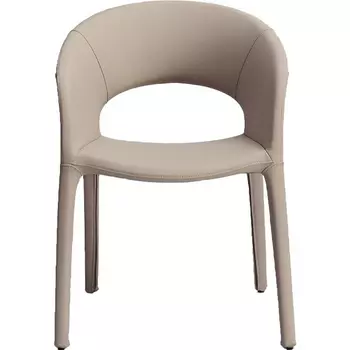 Стул обеденный экокожа бежевый 55*55*77см Garda Decor арт.160KD-80200