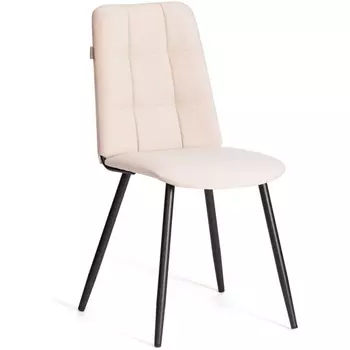 Стул обеденный Asti Tetchair (Флок/Бежевый,Черный) арт.24805