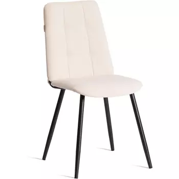 Стул обеденный Asti Tetchair (Флок/Молочный,Черный) арт.24806