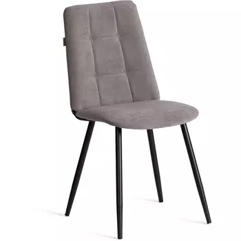 Стул обеденный Asti Tetchair (Флок/Серый,Черный) арт.24807