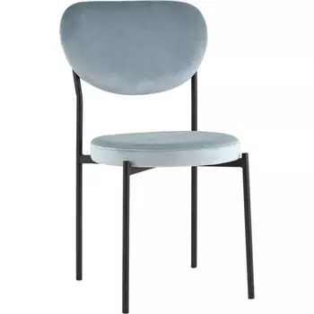 Стул обеденный Барбара велюр серо-голубой NC Stool Group (арт.УТ000039145)