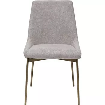 Стул обеденный белый+бронза 49*61*87см Garda Decor арт.163YH-06963