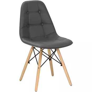 Стул обеденный (ножки светлый бук, серый) Dobrin 301-LMZL BENNET BENNET, цвет сиденья серый, основания бук