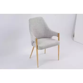 Стул обеденный Бергамо MC884-BG-2, 62х58х91 см, бежевый/глянцевое золото IST-CASA