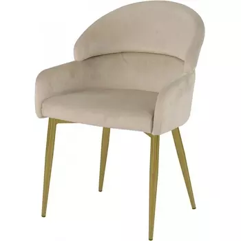 Стул обеденный Берклей D-1202D, бежевый/золото IST-CASA