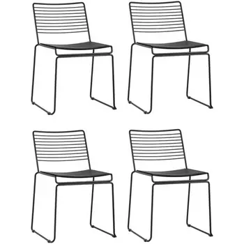 Стул обеденный Danny черный с черной подушкой 4 шт Stool Group (арт.УТ000037505)