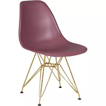 Стул обеденный DSR (ножки золотые, цвет пыльная роза (NX-P-11)) (Dobrin)