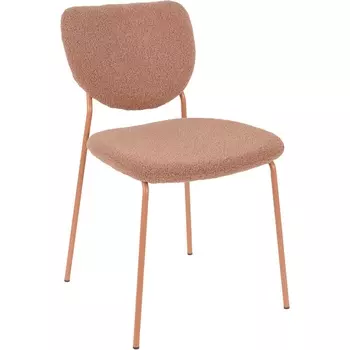 Стул обеденный Gigi коричневый букле розовые ножки Stool Group арт.УТ000039037