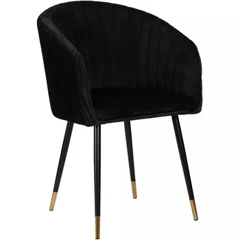 Стул обеденный (черный велюр (1922-21)) Dobrin 7305-LM MARY MARY, цвет сиденья черный (1922-21), основания