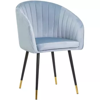 Стул обеденный (серо-голубой велюр (1922-6)) Dobrin 7305-LM MARY MARY, цвет сиденья серо-голубой (1922-6)