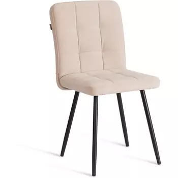 Стул обеденный Medeo Tetchair (Флок/Бежевый,Черный) арт.24810