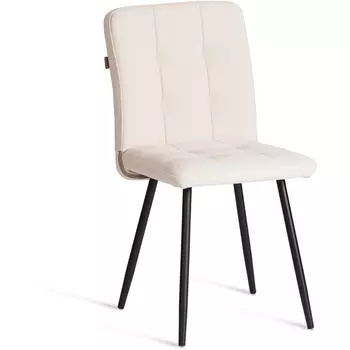 Стул обеденный Medeo Tetchair (Флок/Молочный,Черный) арт.24811