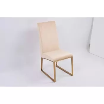 Стул обеденный Милан MC819-BG-1, 63х45х99, бежевый/матовое золото IST-CASA