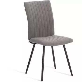 Стул обеденный Monte Carlo (Флок /Серый,Черный) Tetchair арт.24610