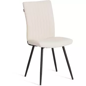 Стул обеденный Monte Carlo Tetchair (Флок/Молочный,Черный) арт.24793